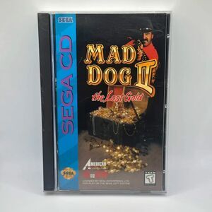 Mad Dog II 2 The Lost Gold Sega CD CIB Manual Poster Reg Card Foam